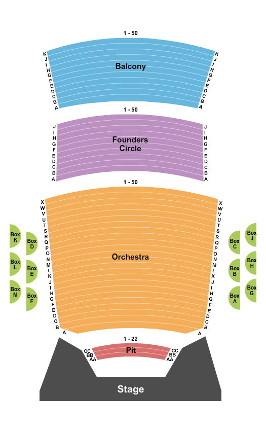 Peace Concert Hall At The Peace Center The Nutcracker Seating Chart